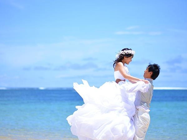 バリ島ビーチでフォト婚