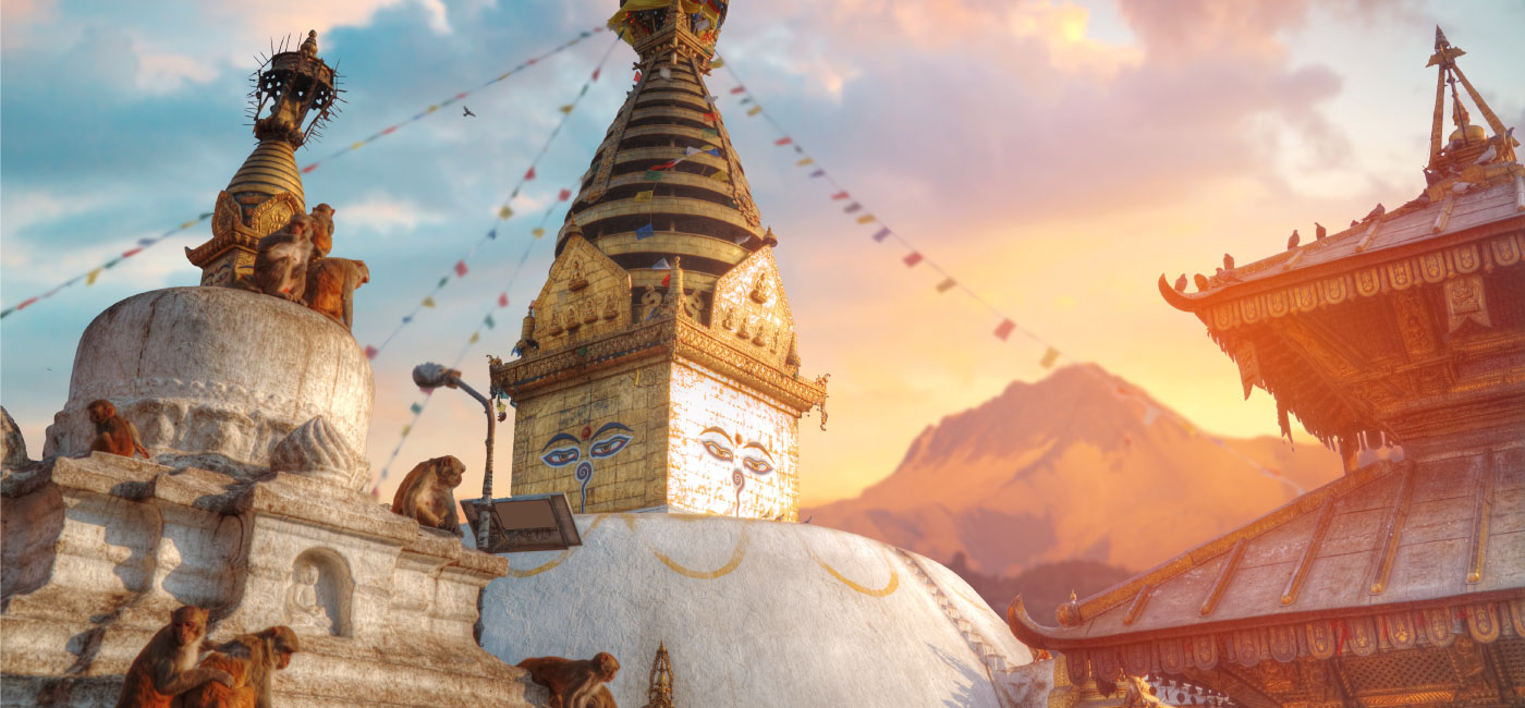 ネパール最大のストゥーパ：世界遺産ボダナート